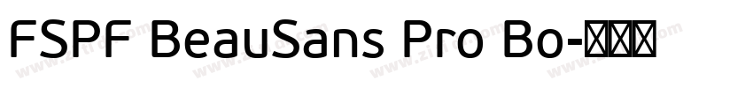 FSPF BeauSans Pro Bo字体转换